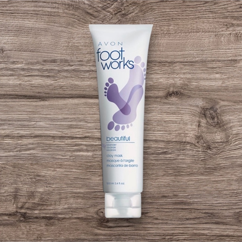 Avon Foot Works Beautiful Lavender Clay Mask 100ml New Sealed